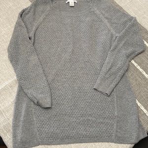 Motherhood Maternity Grey Rib Knit Maternity Sweater M